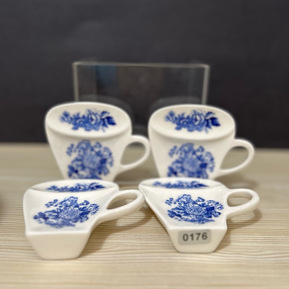Spode Porcelain Tea bag holder set - Picture 4 of 9